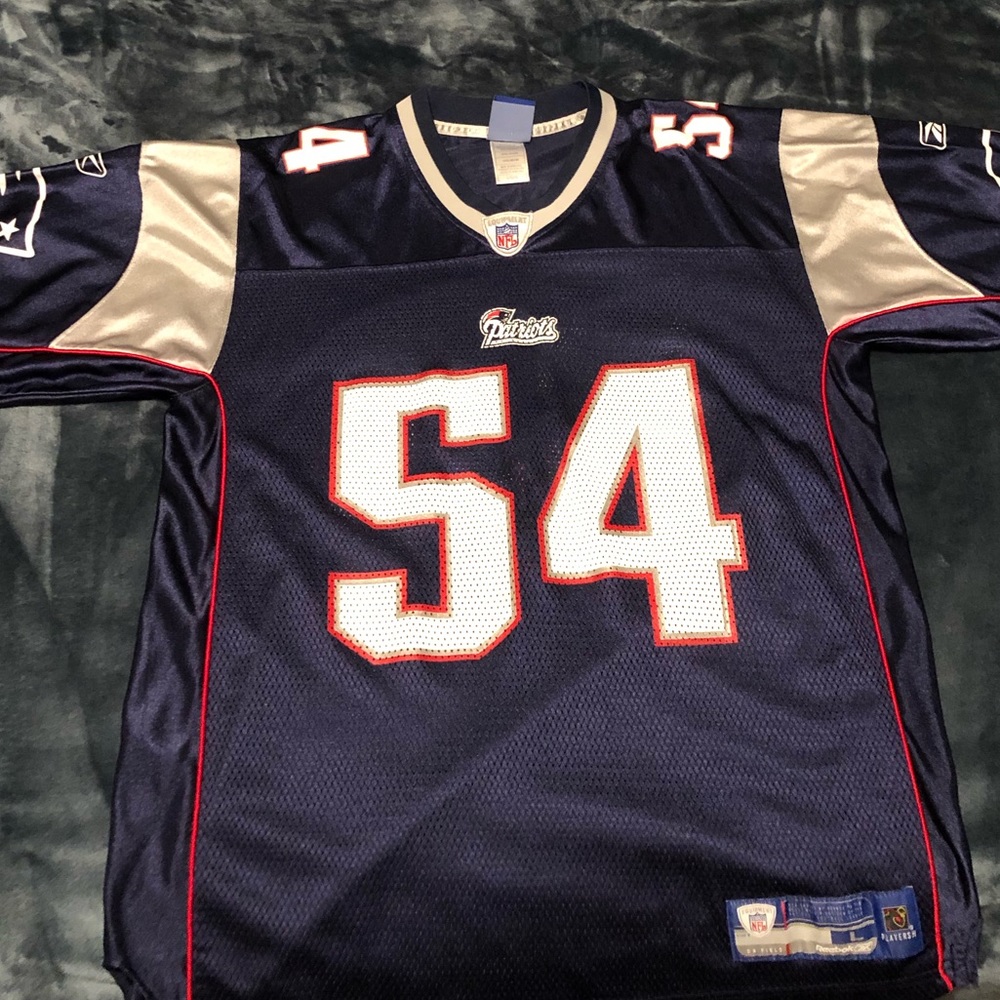 Vintage Tedy Bruschi NE Patriots Jersey size Large
